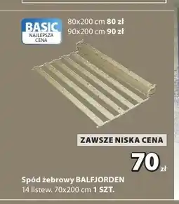 JYSK Spód żebrowy BALFJORDEN oferta