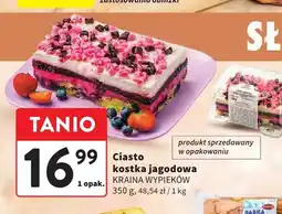 Intermarche Ciasto kostka jagodowa Kraina Wypieków oferta