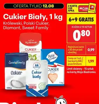 Biedronka Cukier biały Królewski oferta