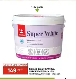 Leroy Merlin Emulsja biała Tikkurila Super White oferta