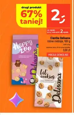 Dealz Herbatniki maślane Delisana Happy Zoo oferta