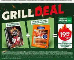 Żabka Zestaw grill jednorazowy + kiełbasa śląska Tarczyński oferta