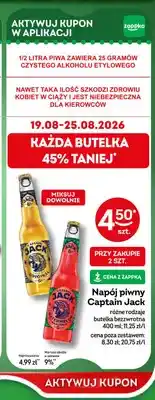 Żabka Napój piwny Captain Jack Original oferta