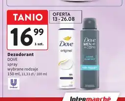 Intermarche Dezodorant spray Dove Men+Care Clean Comfort oferta