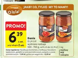 Intermarche Danie O la la! Fasolka po bretońsku z kiełbasą i boczkiem wędzonym oferta