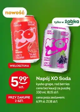 Żabka Napój XO Soda Red Berries oferta
