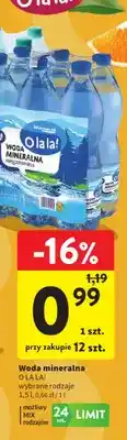 Intermarche Woda mineralna gazowana O la la! oferta