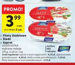 Intermarche Filety śledziowe w sosie pomidorowym Łosoś Ustka oferta