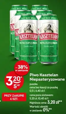 Żabka Piwo Kasztelan Niepasteryzowane oferta