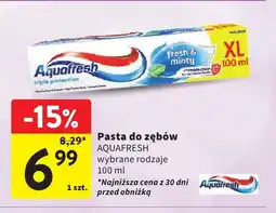 Intermarche Pasta do zębów Aquafresh Triple Protection Fresh & Minty oferta