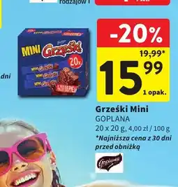 Intermarche Wafelki Grześki Mini 20-pak oferta