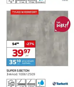 Komfort Wykładzina elastyczna Super S Beton oferta