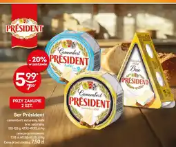 Żabka Ser Camembert naturalny Président oferta