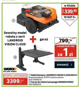 Leroy Merlin Robot koszący Worx Landroid Vision Cloud oferta