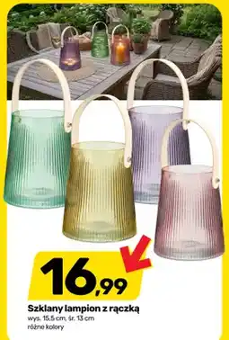 Bricomarche Szklany lampion z rączką oferta