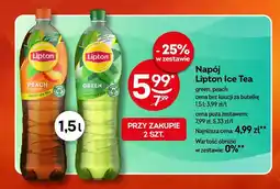 Żabka Napój Lipton Ice Tea Peach oferta