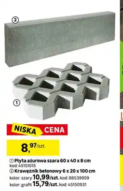 Leroy Merlin Płyta ażurowa szara oferta