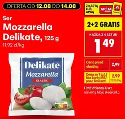 Biedronka Ser Mozzarella Delikate Classic oferta