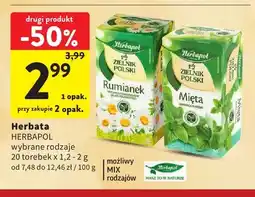 Intermarche Herbata ziołowa Herbapol Zielnik Polski Mięta oferta