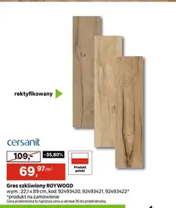 Leroy Merlin Gres szkliwiony Roywood Cersanit oferta