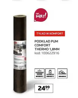Komfort Podkład Pum Comfort Thermo 1,8 mm oferta