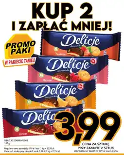 Kupiec Ciastka Delicje Szampańskie Malinowe oferta