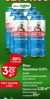 Żabka Piwo bezalkoholowe Kasztelan oferta