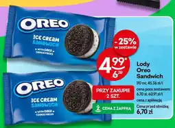 Żabka Lody Oreo Sandwich oferta