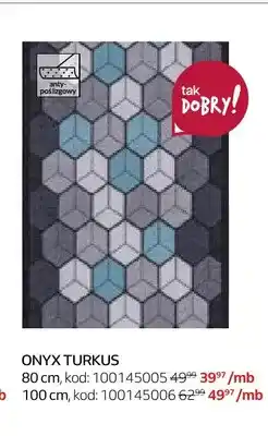 Komfort Chodnik Onyx Turkus szerokość 80 cm oferta