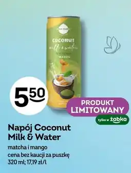 Żabka Napój Coconut Milk & Water Coco Planet matcha i mango oferta