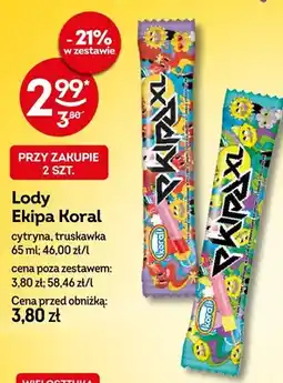 Żabka Lody Ekipa cytryna oferta