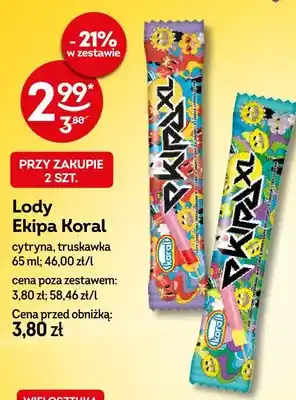 Żabka Lody Ekipa cytryna oferta