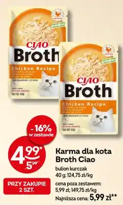 Żabka Karma dla kota Broth Ciao bulion kurczak oferta