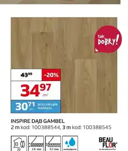 Komfort Wykładzina elastyczna Inspire Dąb Gambel oferta