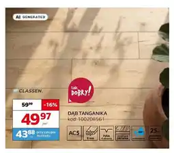Komfort Panele podłogowe Classen Dąb Tanganika AC5 8 mm oferta