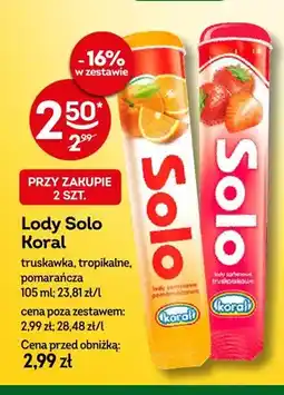 Żabka Lody Solo truskawka oferta
