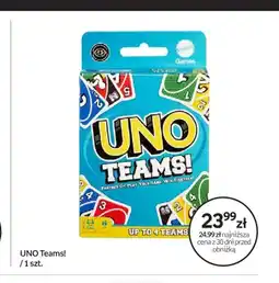 Empik Gra karciana UNO Teams! Mattel Games oferta