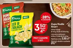 Żabka Zupa Nudle Knorr Ser w ziołach oferta