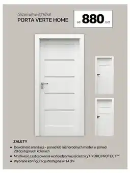 Komfort Drzwi wewnętrzne Porta Verte Home oferta