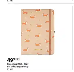 Empik Kalendarz 2026/2027 B6 układ tygodniowy pieski oferta