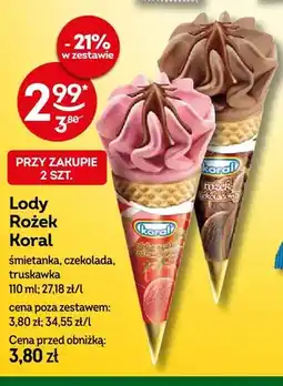 Żabka Lody Rożek śmietanka oferta