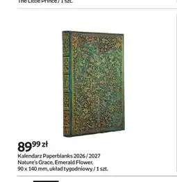 Empik Kalendarz Paperblanks 2026/2027 Nature's Grace Emerald Flower 90x140 mm oferta