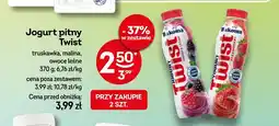 Żabka Jogurt pitny Bakoma Twist truskawka oferta