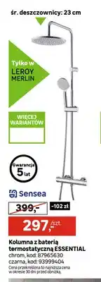 Leroy Merlin Kolumna z baterią termostatyczną Essential Sensea oferta