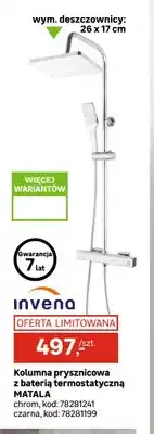 Leroy Merlin Kolumna prysznicowa z baterią termostatyczną Matala Invena oferta