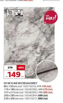 Komfort Dywan Ck Skyline 09 Cream/Grey 80x150 cm oferta