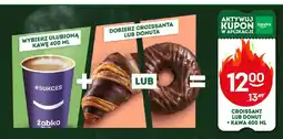 Żabka Zestaw kawa Żabka 400 ml + croissant lub donut oferta