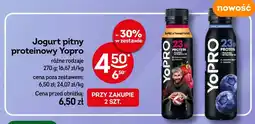 Żabka Jogurt pitny proteinowy Yopro truskawka-malina oferta