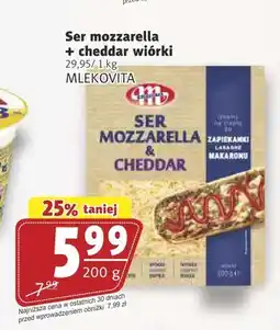 Prim Market Ser mozzarella i cheddar wiórki Mlekovita oferta