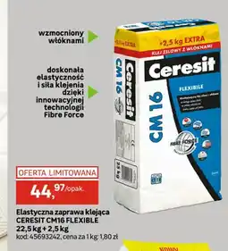 Leroy Merlin Elastyczna zaprawa klejąca Ceresit CM16 Flexible oferta